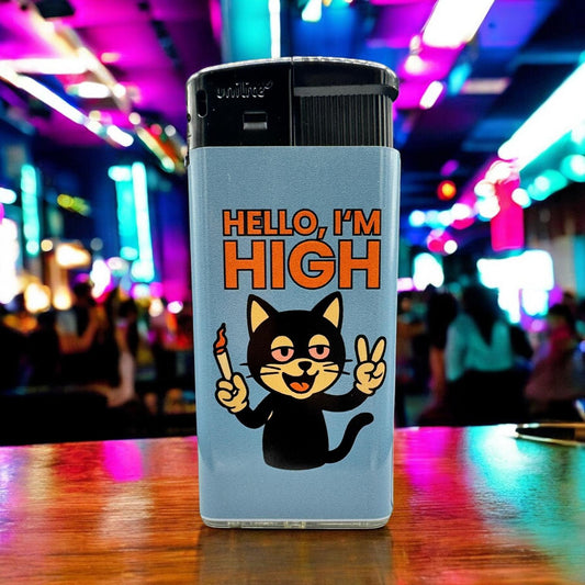 Hello I’m High – Cartoon-Katze Feuerzeug