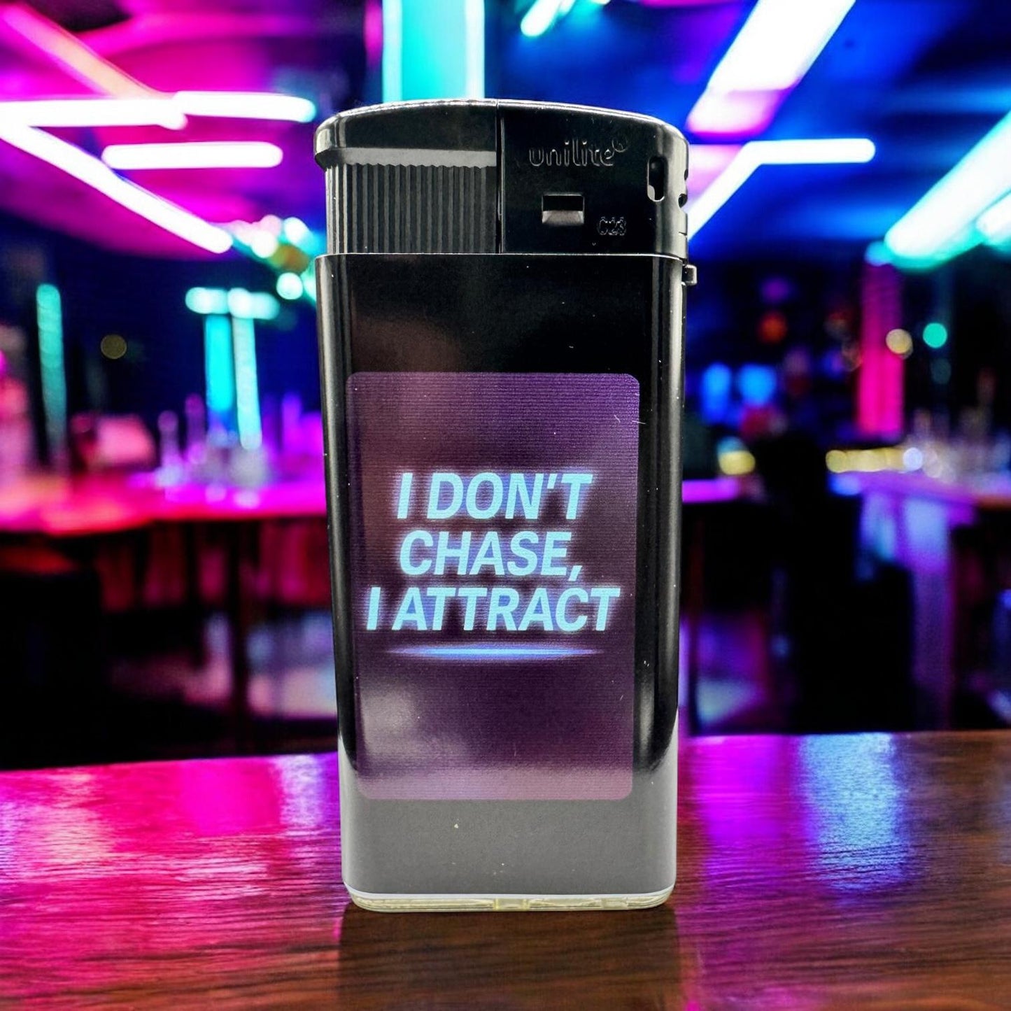 I Don’t Chase – Feuerzeug mit Manifest-Style