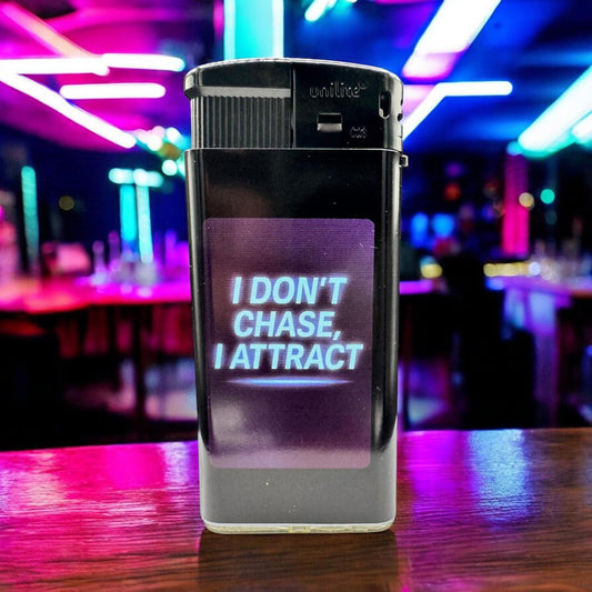 I Don’t Chase – Feuerzeug mit Manifest-Style